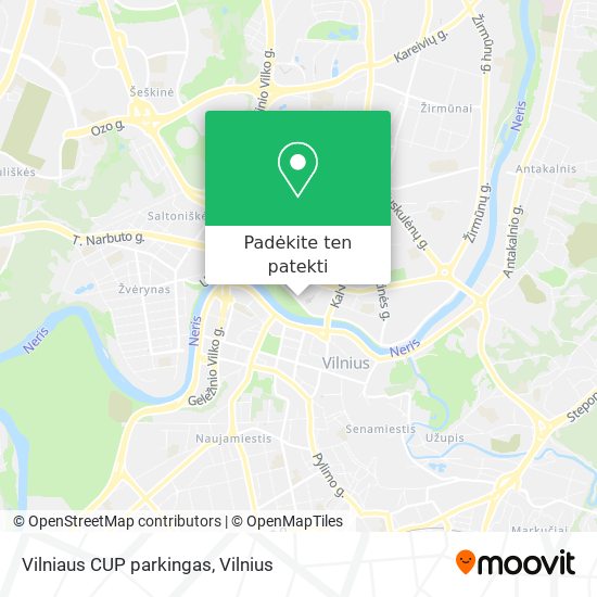 Vilniaus CUP parkingas žemėlapis