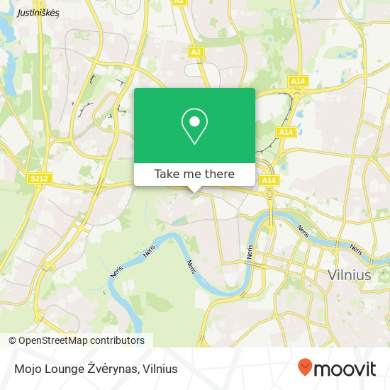 Mojo Lounge Žvėrynas žemėlapis