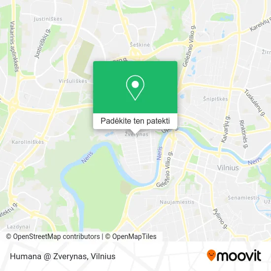 Humana @ Zverynas žemėlapis