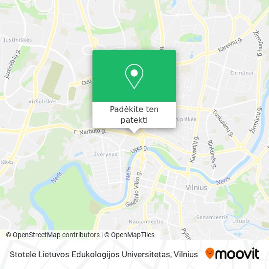 Stotelė Lietuvos Edukologijos Universitetas žemėlapis