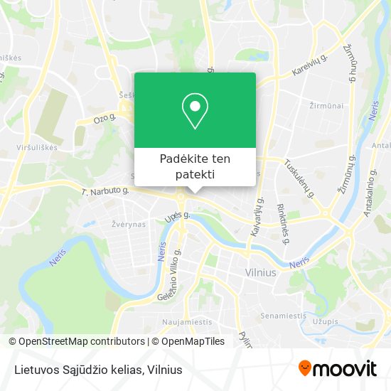 Lietuvos Sąjūdžio kelias žemėlapis