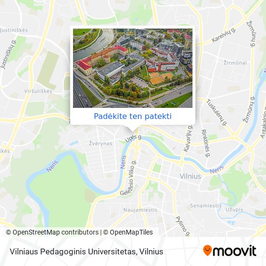 Vilniaus Pedagoginis Universitetas žemėlapis