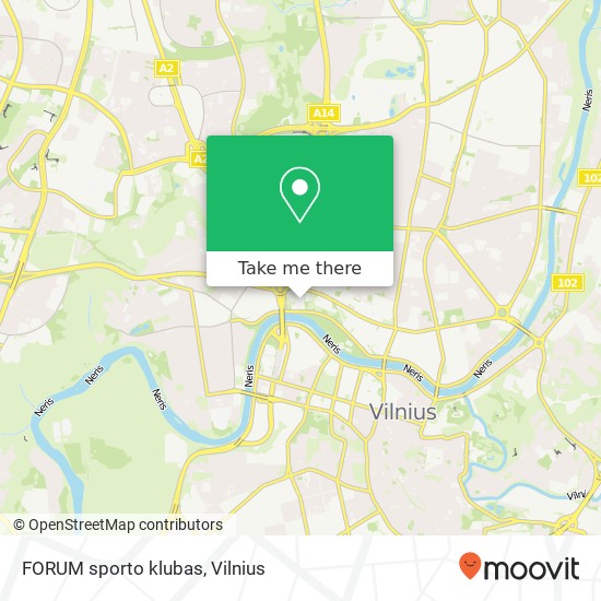 FORUM sporto klubas žemėlapis
