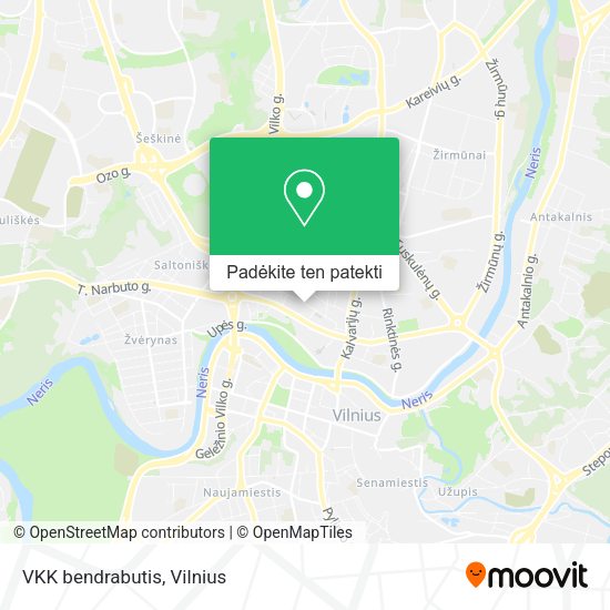 VKK bendrabutis žemėlapis