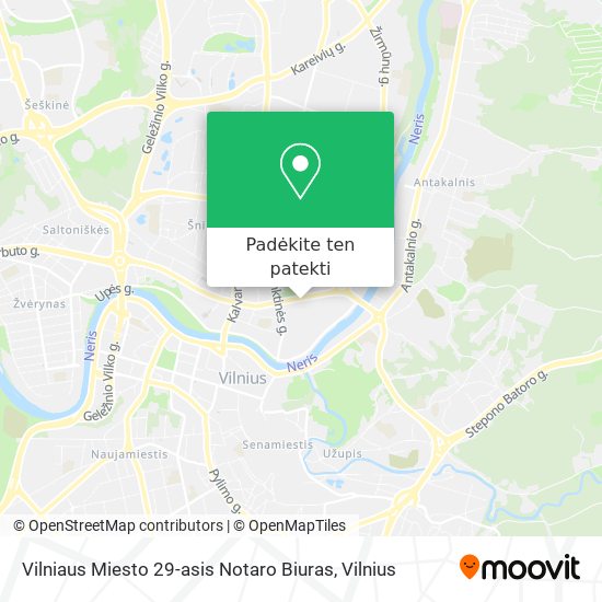 Vilniaus Miesto 29-asis Notaro Biuras žemėlapis