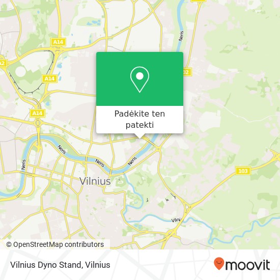 Vilnius Dyno Stand žemėlapis