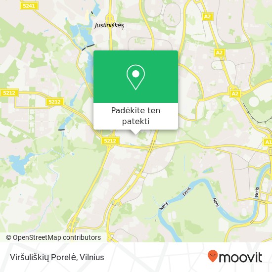 Viršuliškių Porelė žemėlapis