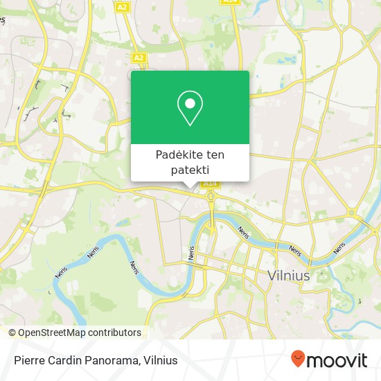 Pierre Cardin Panorama žemėlapis
