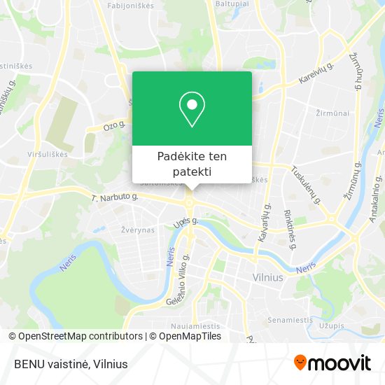 BENU vaistinė žemėlapis