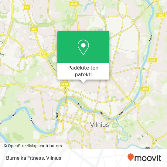 Burneika Fitness žemėlapis