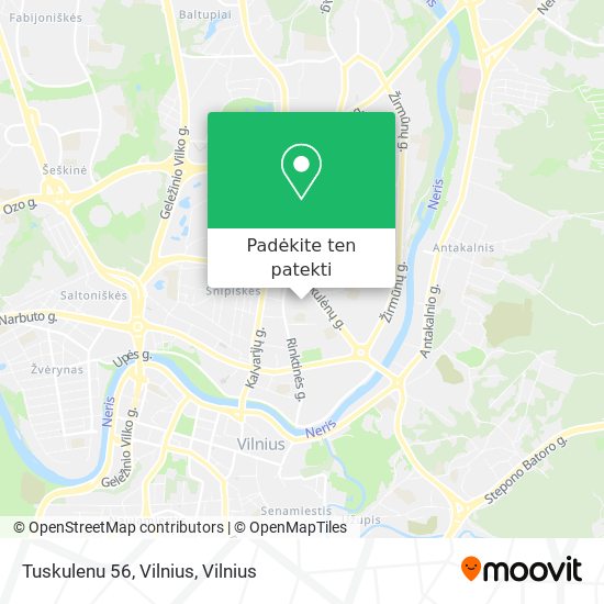 Tuskulenu 56, Vilnius žemėlapis