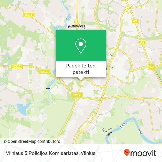 Vilniaus 5 Policijos Komisariatas žemėlapis