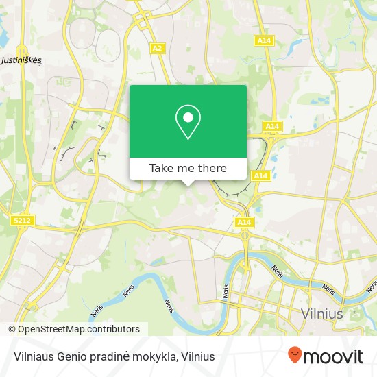 Vilniaus Genio pradinė mokykla žemėlapis