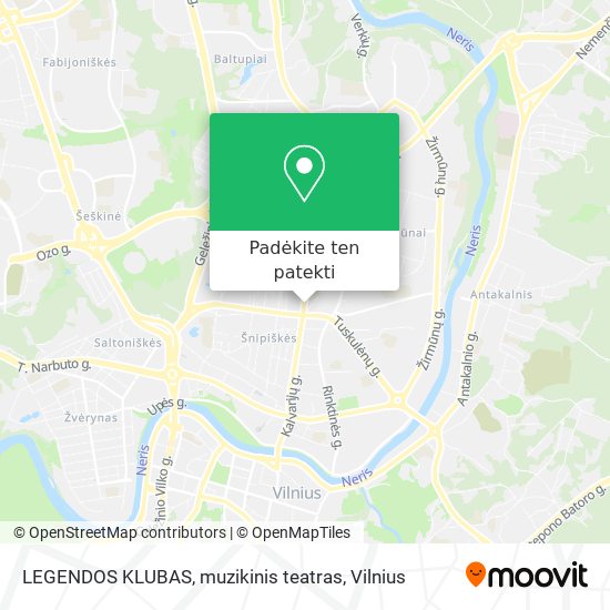 LEGENDOS KLUBAS, muzikinis teatras žemėlapis