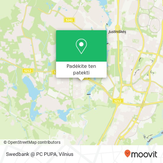 Swedbank @ PC PUPA žemėlapis