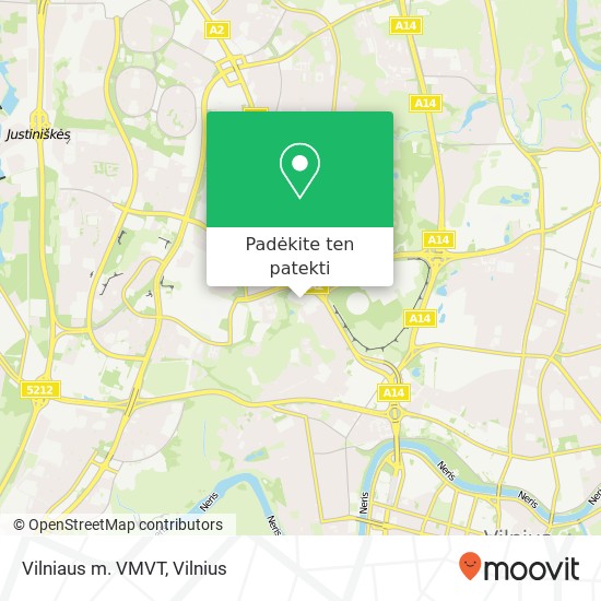 Vilniaus m. VMVT žemėlapis