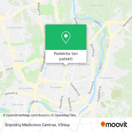 Šnipiškių Medicinos Centras žemėlapis