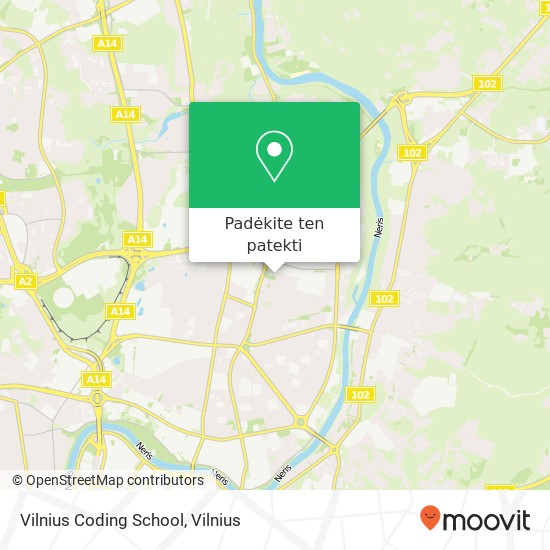 Vilnius Coding School žemėlapis