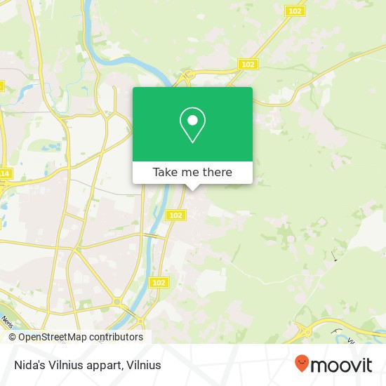 Nida's Vilnius appart žemėlapis