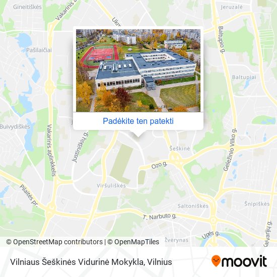 Vilniaus Šeškinės Vidurinė Mokykla žemėlapis