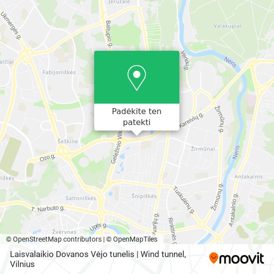 Laisvalaikio Dovanos Vėjo tunelis | Wind tunnel žemėlapis