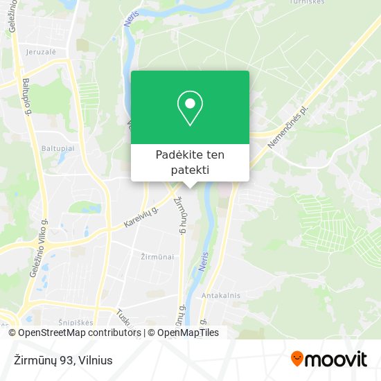 Žirmūnų 93 žemėlapis