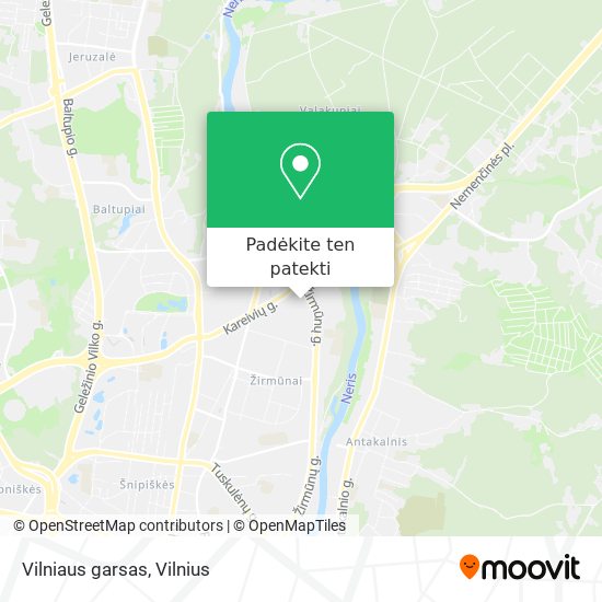 Vilniaus garsas žemėlapis