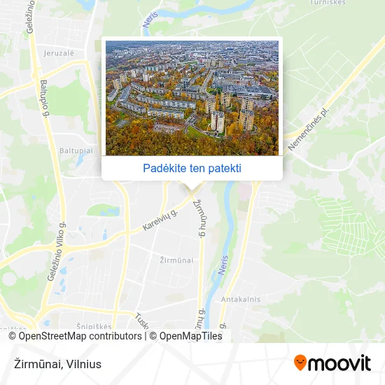 Žirmūnai žemėlapis