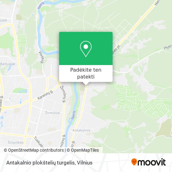 Antakalnio plokštelių turgelis žemėlapis