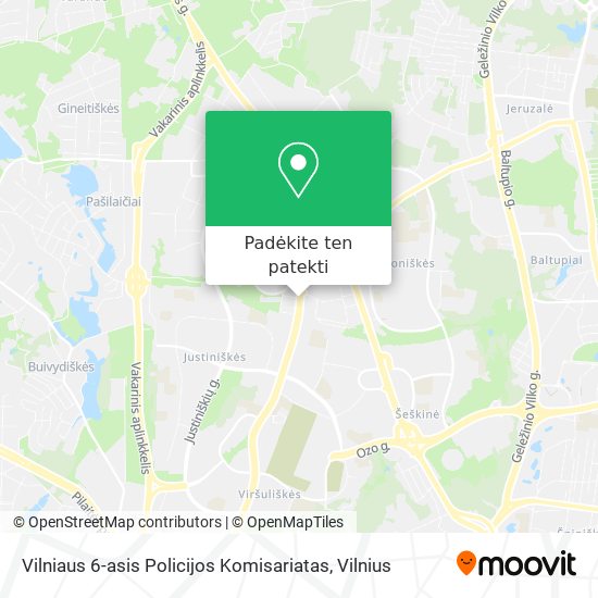 Vilniaus 6-asis Policijos Komisariatas žemėlapis
