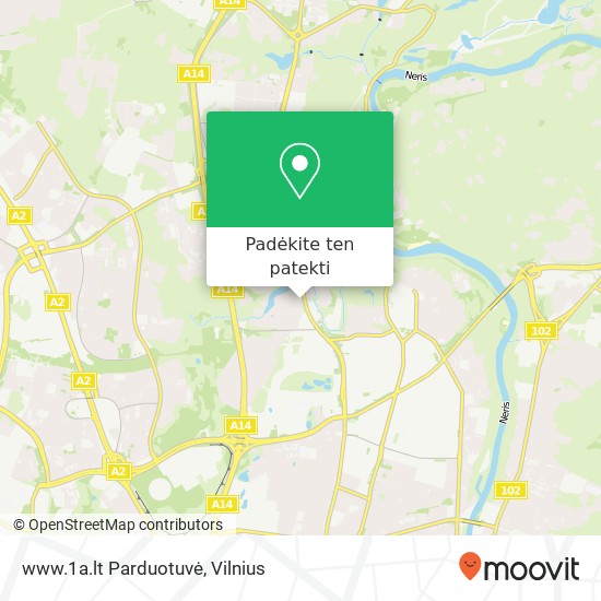 www.1a.lt Parduotuvė žemėlapis