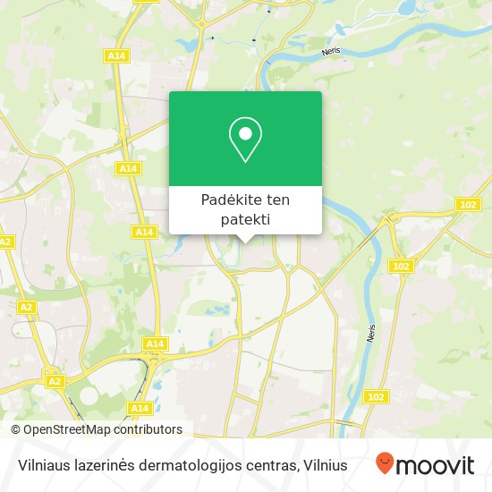 Vilniaus lazerinės dermatologijos centras žemėlapis