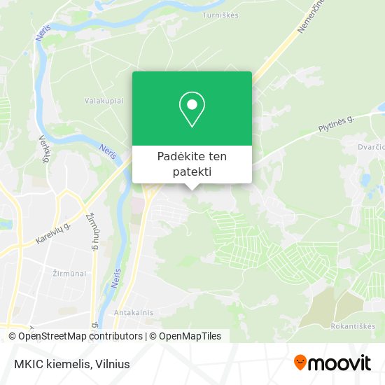 MKIC kiemelis žemėlapis
