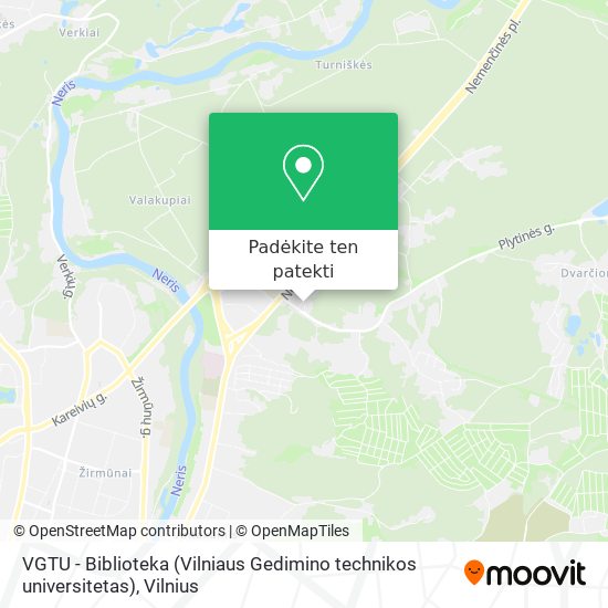 VGTU - Biblioteka (Vilniaus Gedimino technikos universitetas) žemėlapis