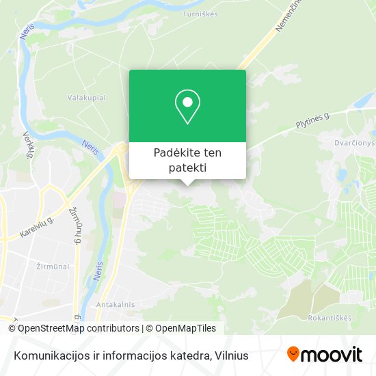 Komunikacijos ir informacijos katedra žemėlapis