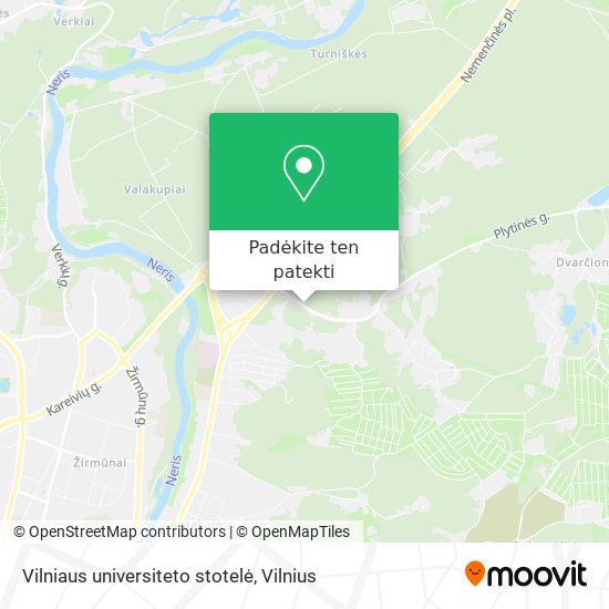 Vilniaus universiteto stotelė žemėlapis