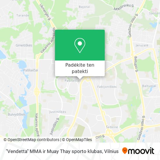 "Vendetta" MMA ir Muay Thay sporto klubas žemėlapis
