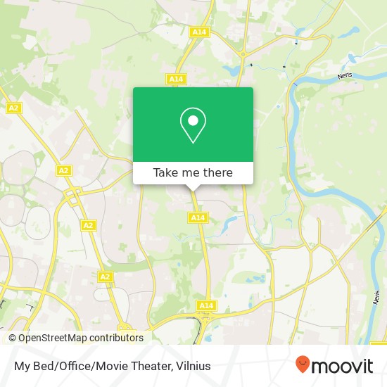 My Bed/Office/Movie Theater žemėlapis