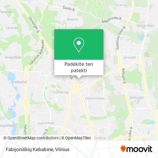 Fabijoniškių Kebabinė žemėlapis