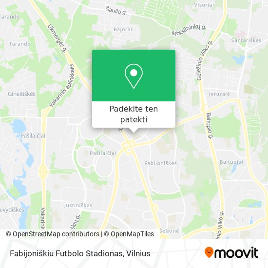 Fabijoniškiu Futbolo Stadionas žemėlapis