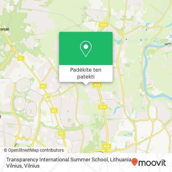 Transparency International Summer School, Lithuania Vilnius žemėlapis