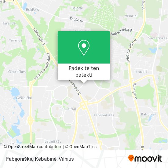 Fabijoniškių Kebabinė žemėlapis