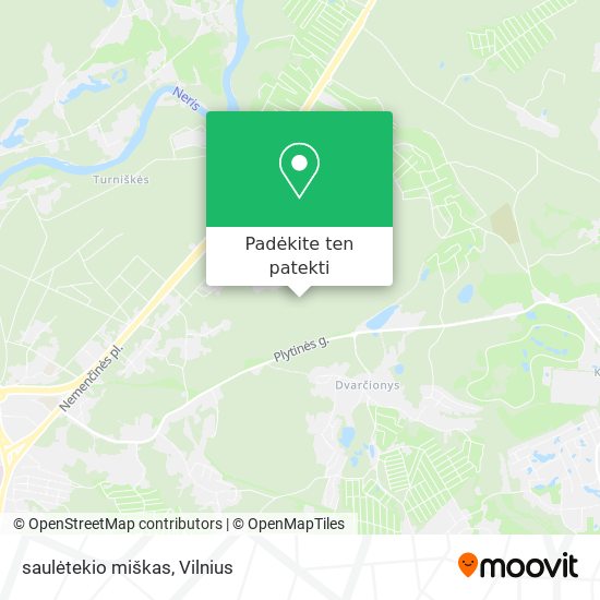 saulėtekio miškas žemėlapis