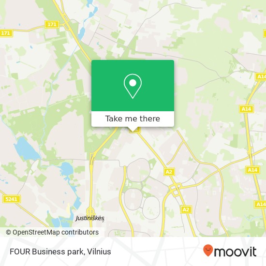FOUR Business park žemėlapis