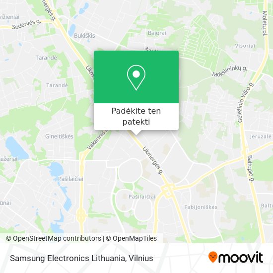 Samsung Electronics Lithuania žemėlapis