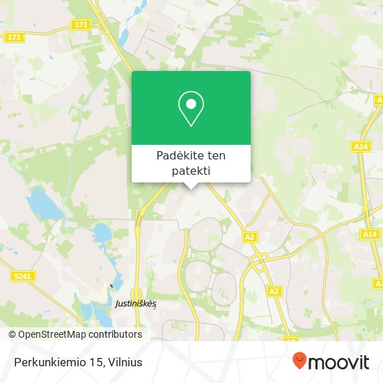 Perkunkiemio 15 žemėlapis