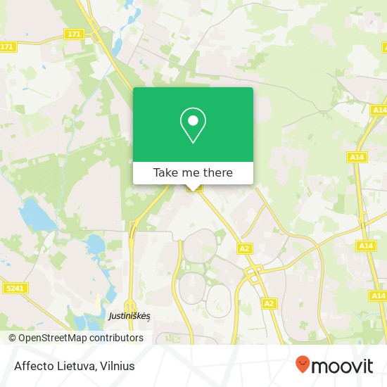 Affecto Lietuva žemėlapis