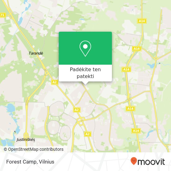 Forest Camp žemėlapis