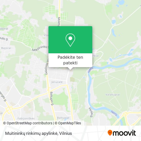 Muitininkų rinkimų apylinkė žemėlapis