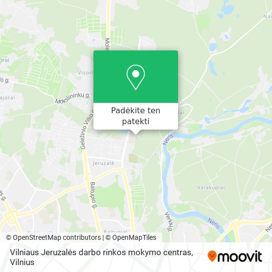 Vilniaus Jeruzalės darbo rinkos mokymo centras žemėlapis